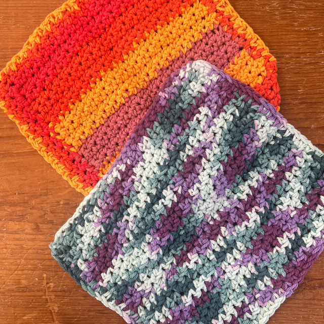 Glow Girl Fibers - Large Crocheted Facial Cloths