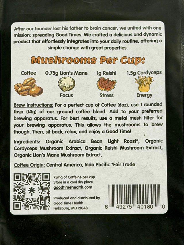 Good Time Health - Light Earth Coffee (light roast)